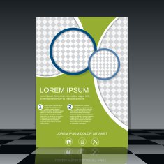 Flyer vector template N7