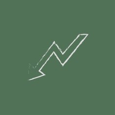 Arrow downward icon drawn in chalk