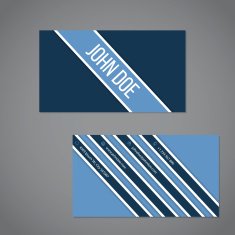 Simplistic business card with stripe design