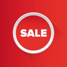 Sale vector button N2