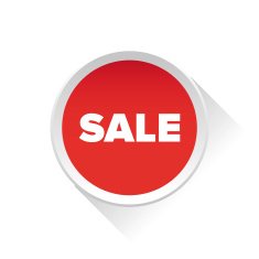 Sale vector button N3