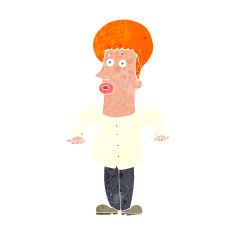 cartoon office guy