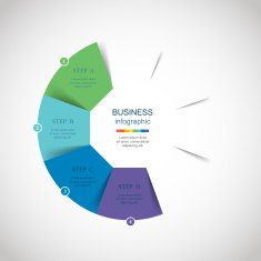 Vector circle infographic N18