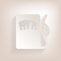 Flat gas column Icon with shadow