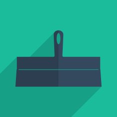 Flat icons modern design with shadow of trowel N3