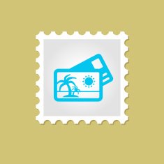 Credit Card vector stamp