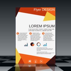 Flyer vector template N9