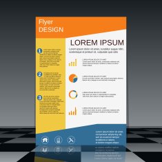 Flyer vector template N10
