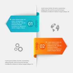Abstract 3D digital illustration Infographic Vector illustratio