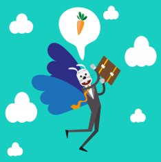 rabbit businessman N2