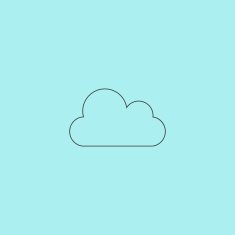Vector cloud icon Easy to edit