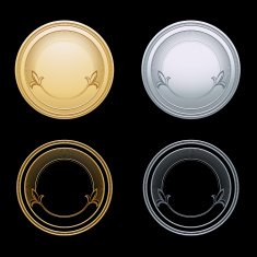 Blank token vector illustration