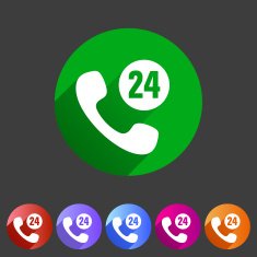 call support center icon flat web sign symbol logo label N4