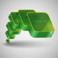 3D Abstract Speech Bubble Concept