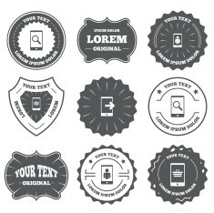 Phone icons Video call online shopping N2
