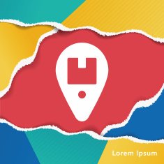 logistics freight map icon N2