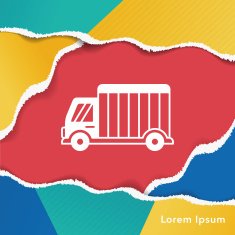 logistics truck icon N5