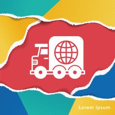 logistics truck icon N9