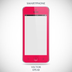 realistic detailed smartphone with touch screen isolated N6