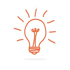 Light bulb vector icon