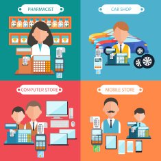 Car Mobile Pharmacist and Computer Store