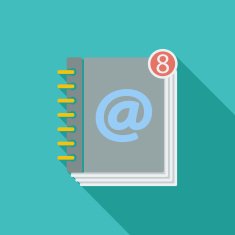 Contact book single icon
