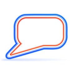 Bubble to the text of rainbow cables Vector