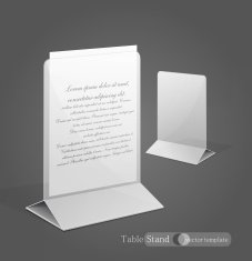 vector stand for advertising paper