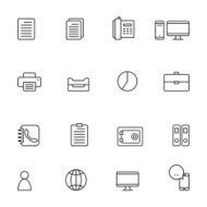 Office Icons Vector EPS10