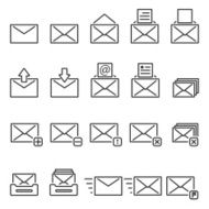 Mail icons Vector EPS10