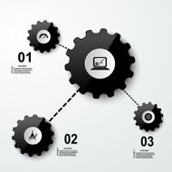 Set of infographic buttons for websites