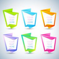 Set of vertical banners for your text Vector Illustration