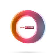 Set of round colorful vector shapes N3