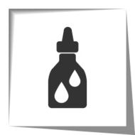 Medicine Bottle icon with cut out shadow effect