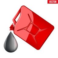 Symbol of petroleum black drop and jerrycan