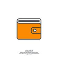 Mens wallet with cash