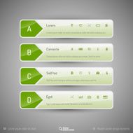 Modern tabs as design elements Business symbols N11