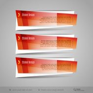 Modern Glossy Vector Banners N8