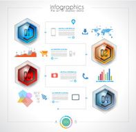 Timeline to display your data in order with Infographic elements