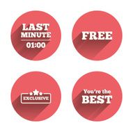 Last minute icon Exclusive special offer N2