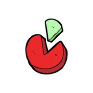 doodle cartoon pie chart N8