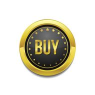 Buy Circular Vector Gold Web Icon Button