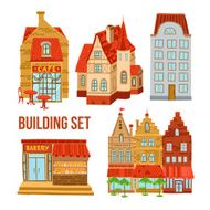 Old Town Buildings Set