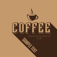 Retro Vintage Coffee Background with Typography