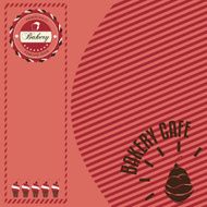 Retro style bakery cafe