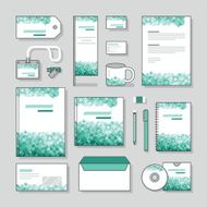 Bubble design identity template Stationery set and Business stationery