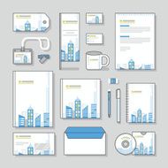 building corporate identity template Stationery design set and Business stationery