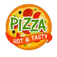 Pizza Icon Menu Template Vector Illustration N2