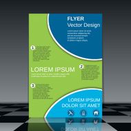 Brochure cover vector template N3