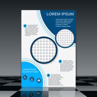 Brochure cover vector template N4